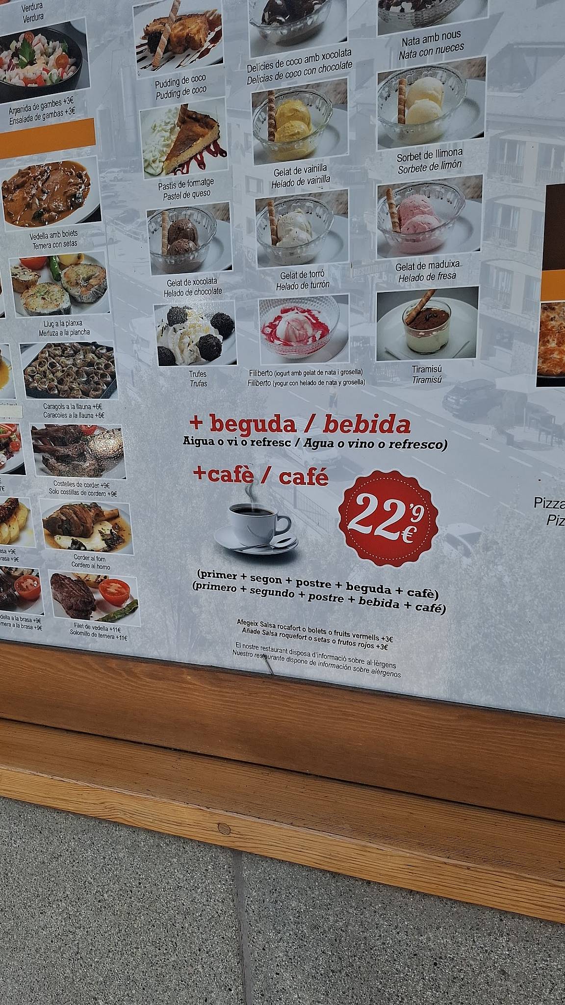 Restaurant Les Brases меню