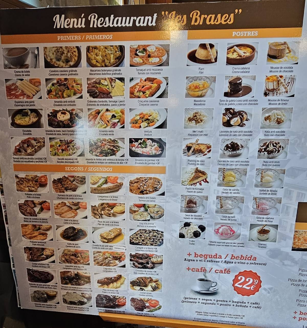 Restaurant Les Brases меню