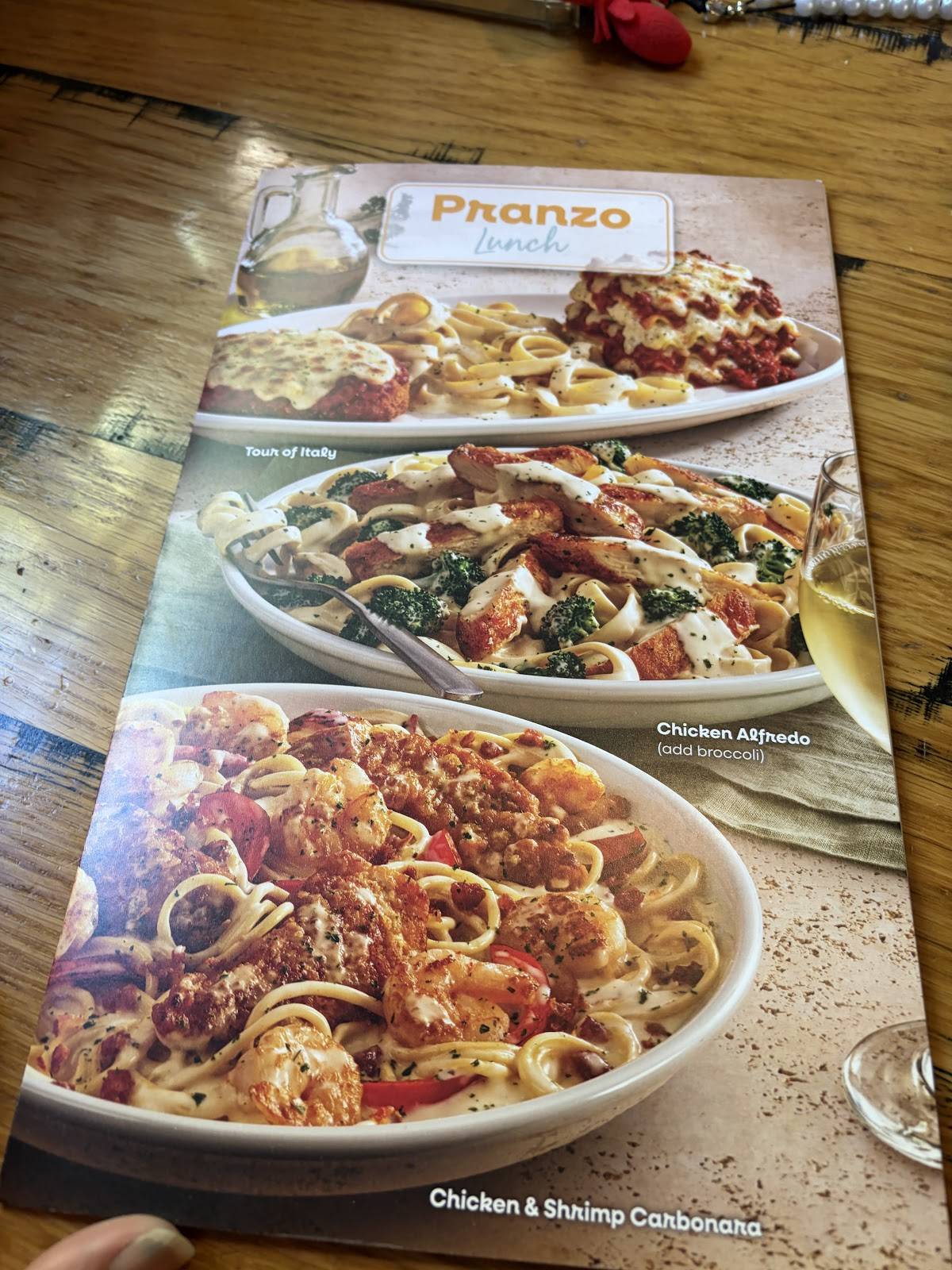 Olive Garden Italian Restaurant меню