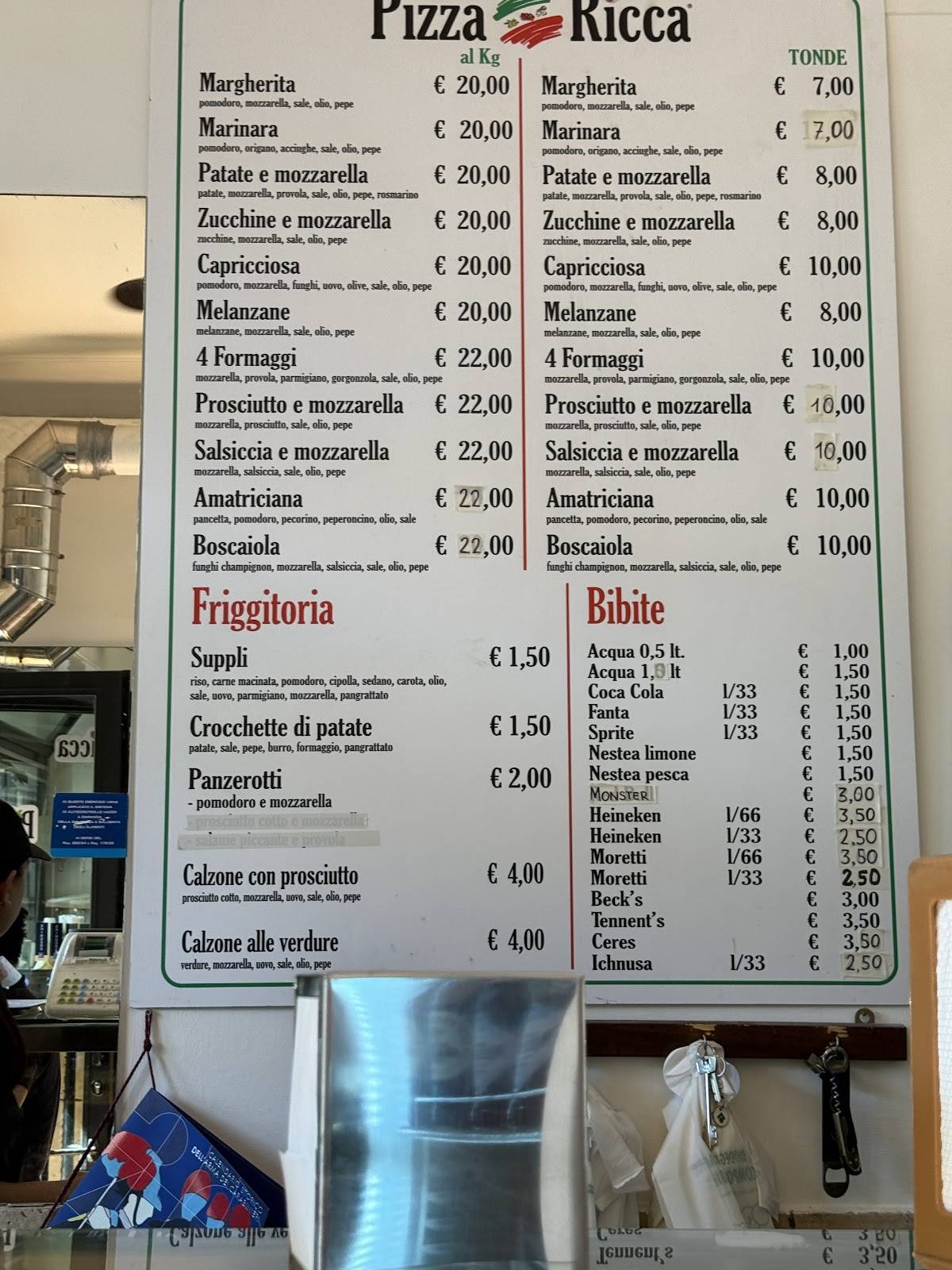 Pizza Ricca Roma меню