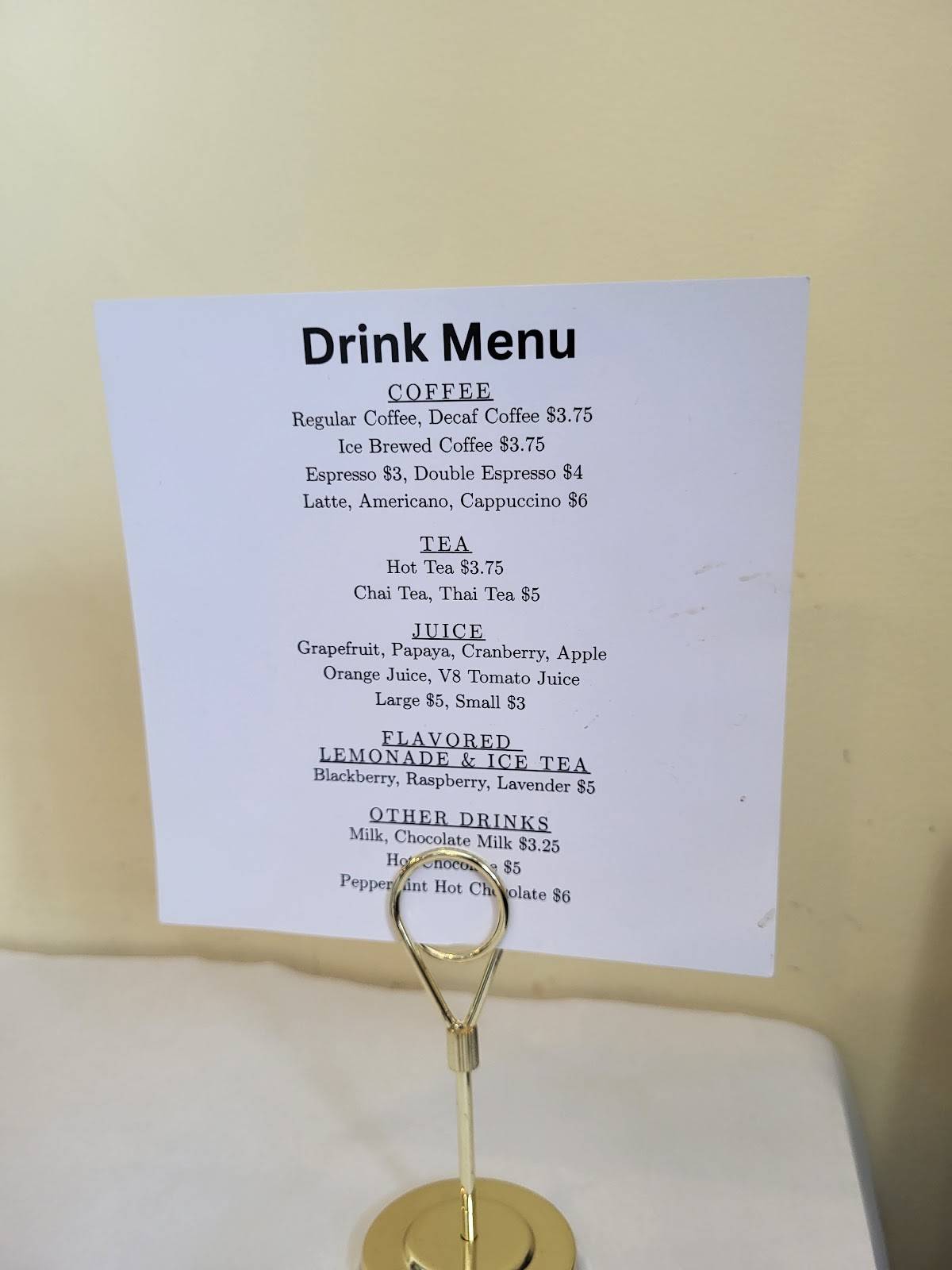 Recipes Restaurant меню