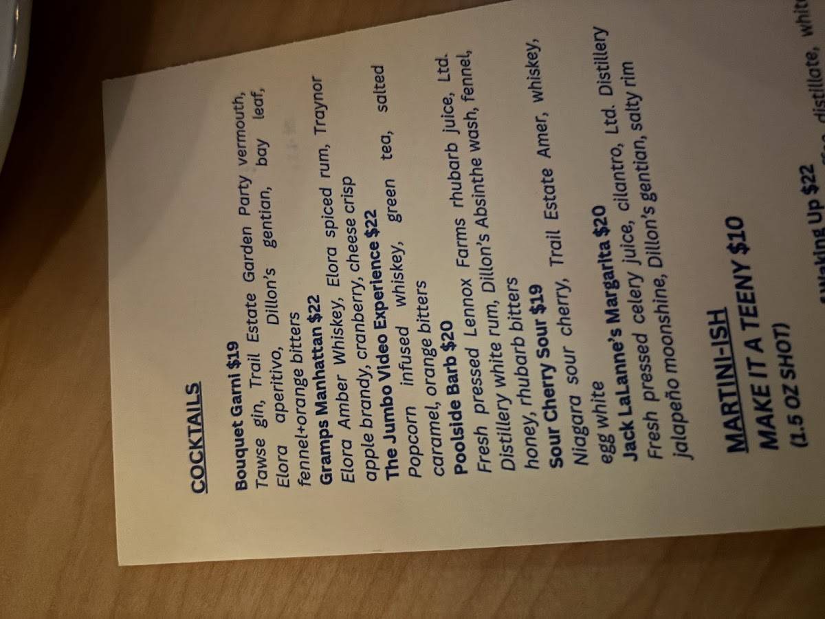 Restaurant Ricky+Olivia меню