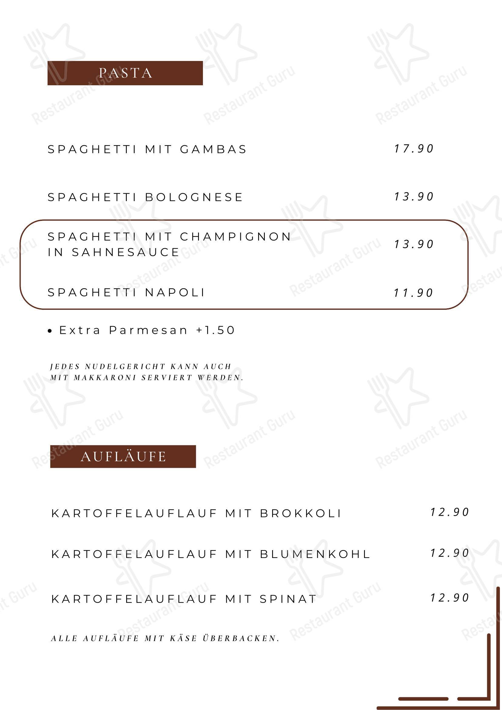 Restaurant Rococo в Леверкузене - Меню напитков