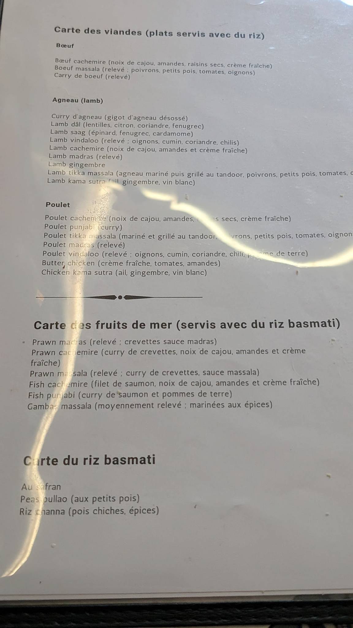 Taste of Tandoori меню