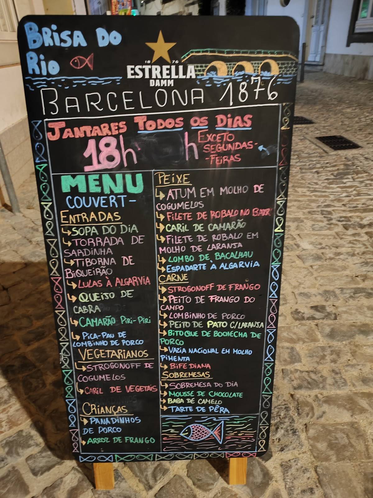 Restaurante Brisa do Rio меню