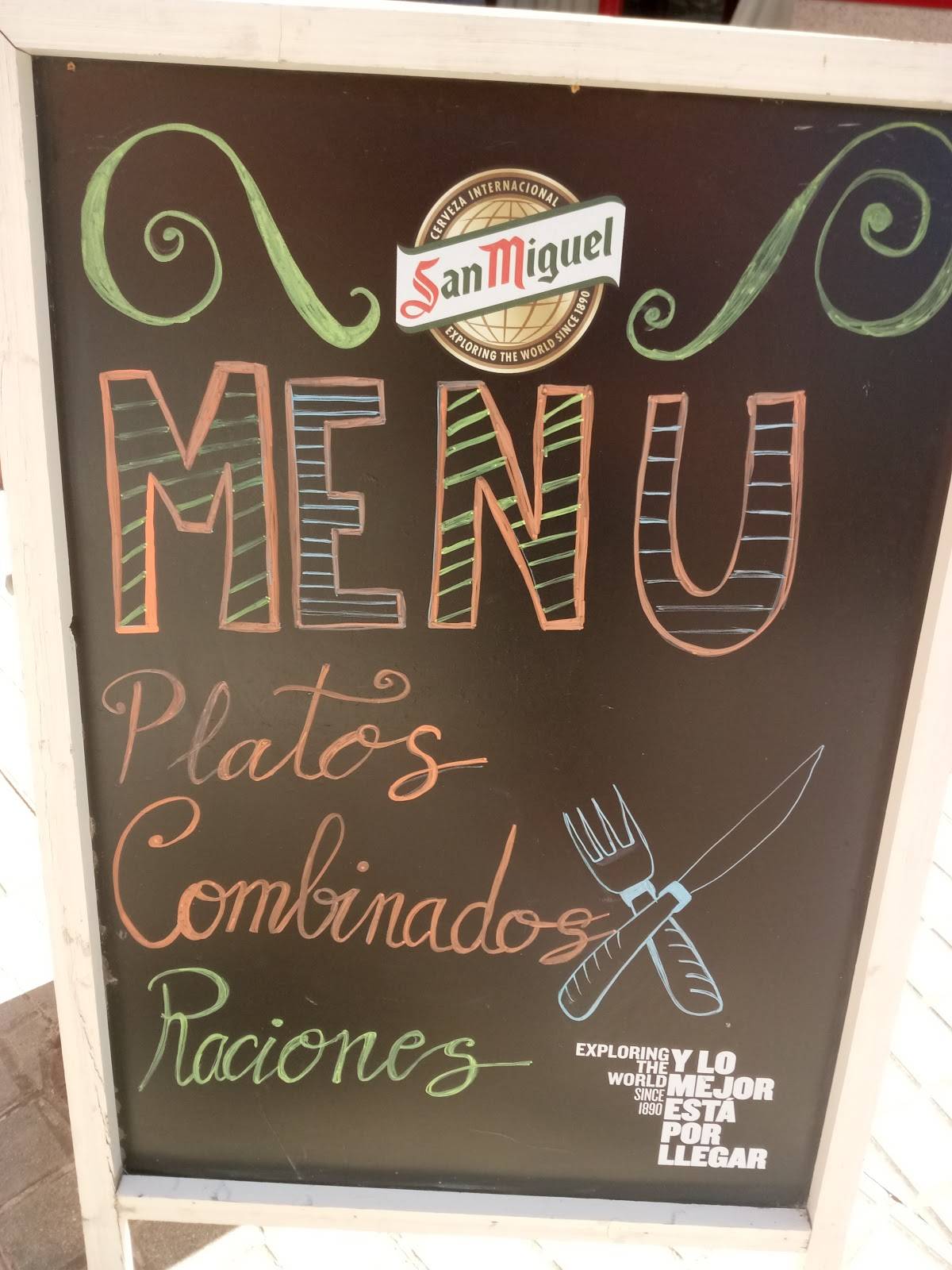 Restaurante El Parque меню