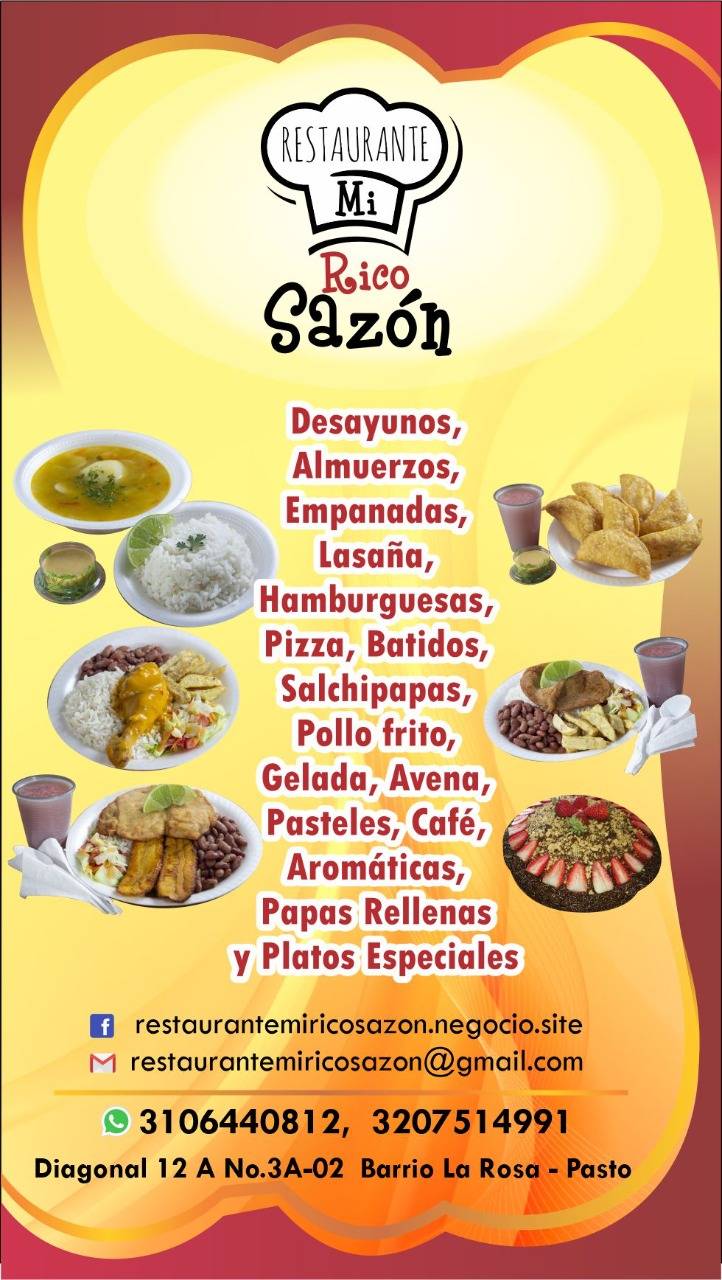 Restaurante MI RICO SAZÓN меню