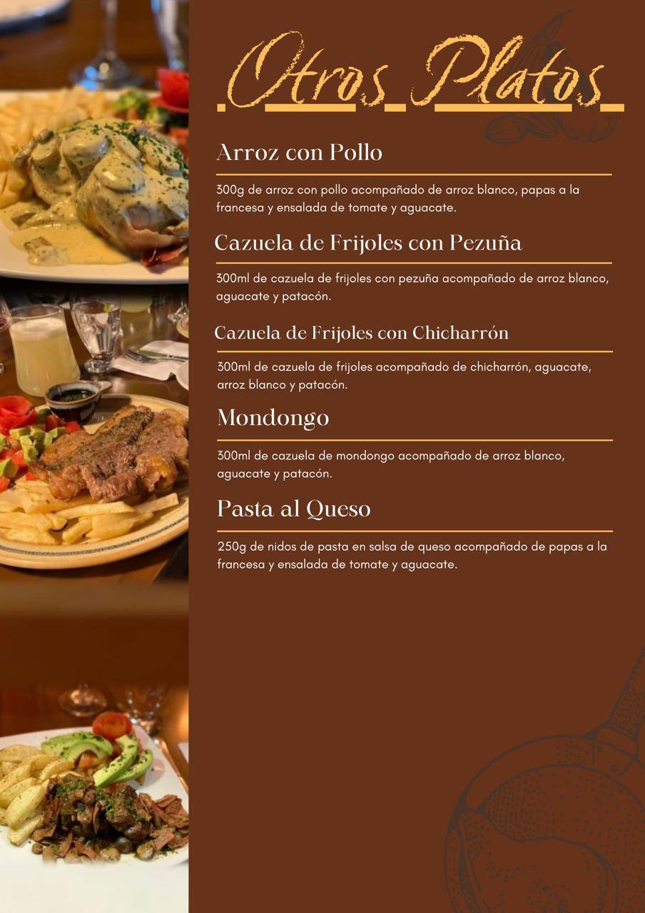 Restaurante Más Rico меню