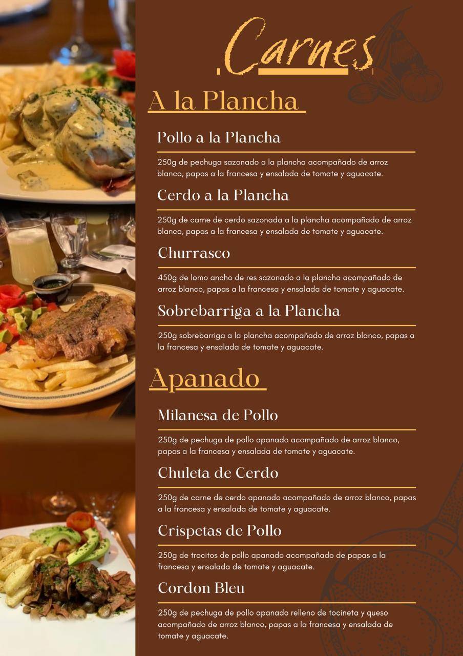 Restaurante Más Rico меню