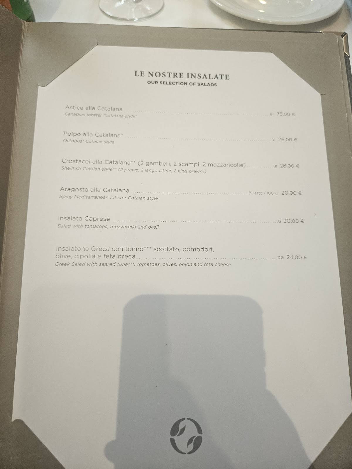 Ristorante Crab меню