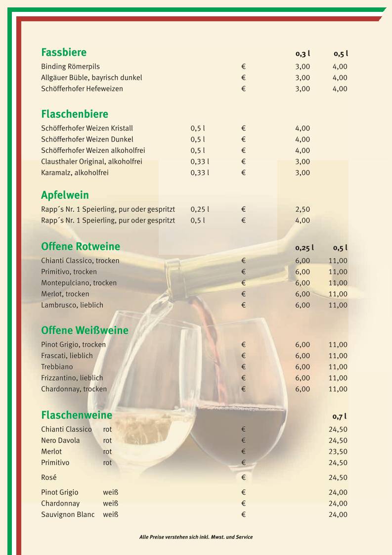 Ristorante Gargano меню