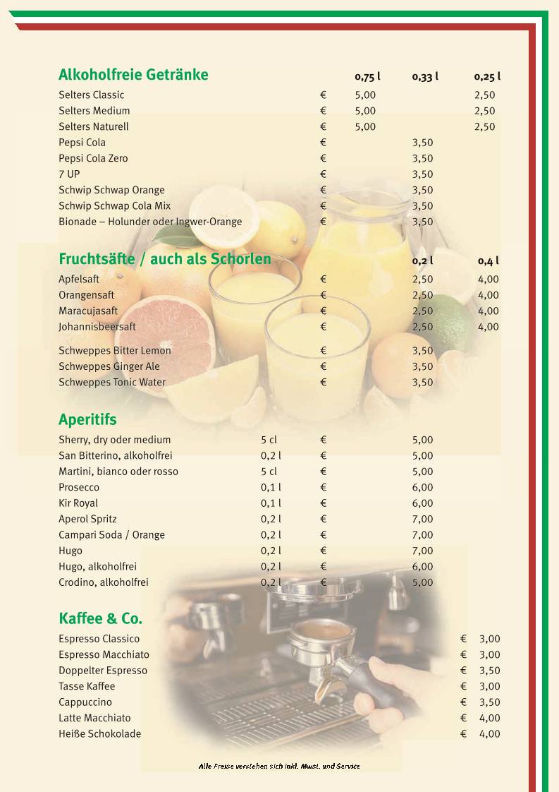 Ristorante Gargano меню