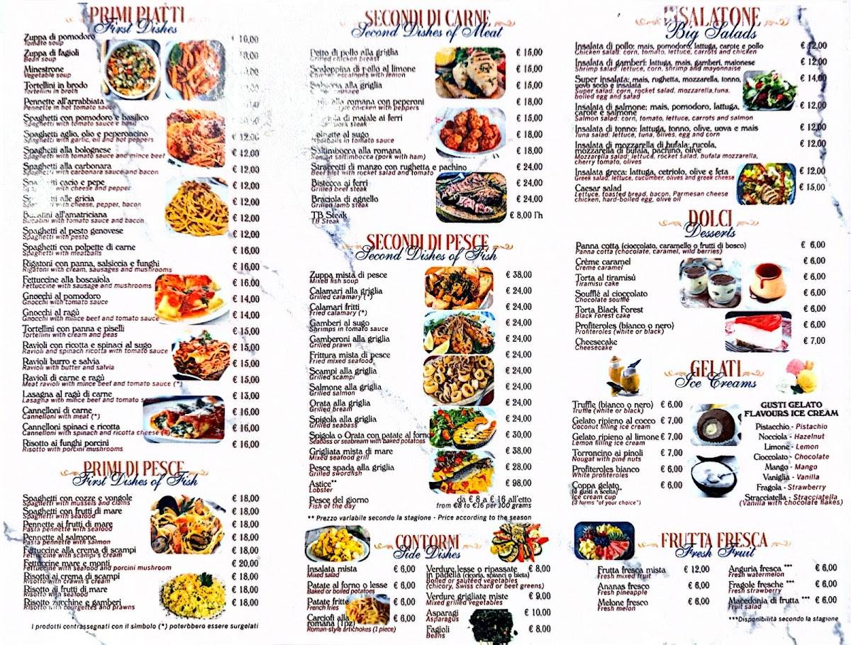 Ristorante Pizzeria Grande Secolo меню