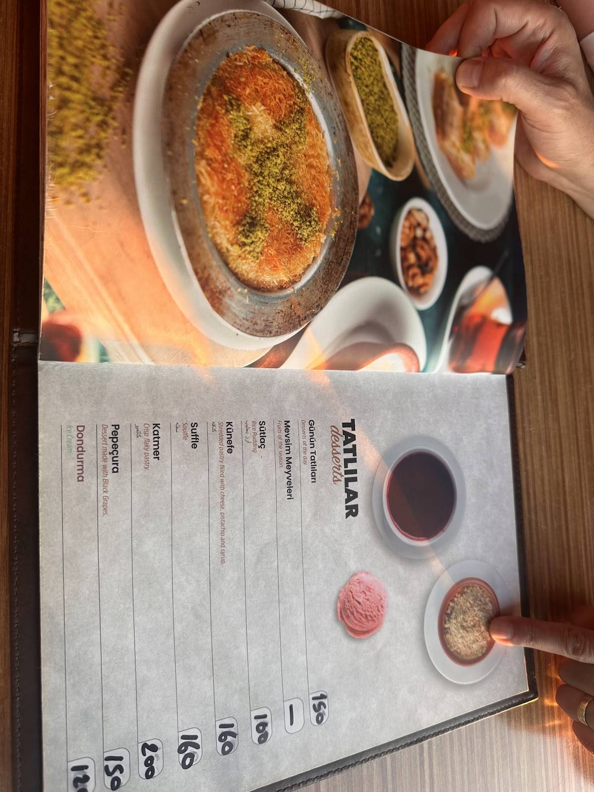Rize Şahin Tepesi Restaurant & Cafe меню