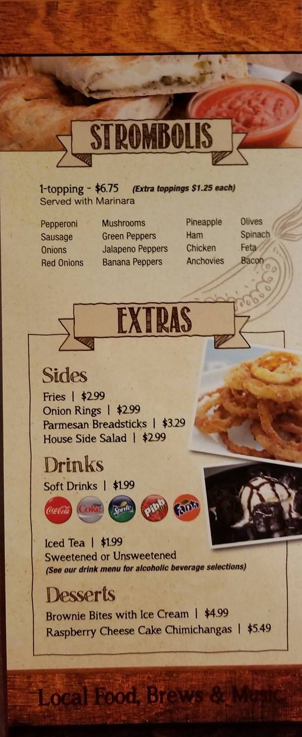 Roni's Pizza Bar меню