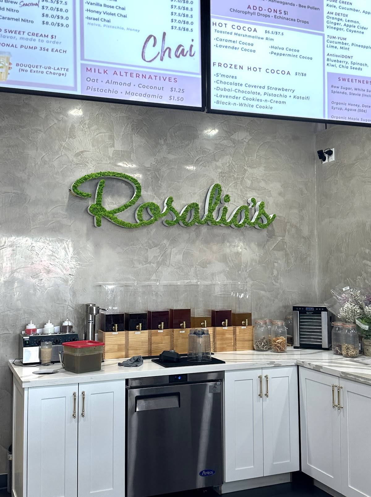 Rosalia's Botanical Cafe меню
