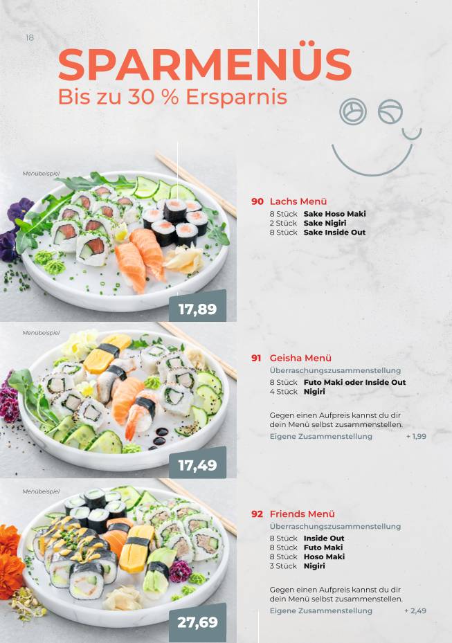 SUSHIFREUNDE Rostock меню