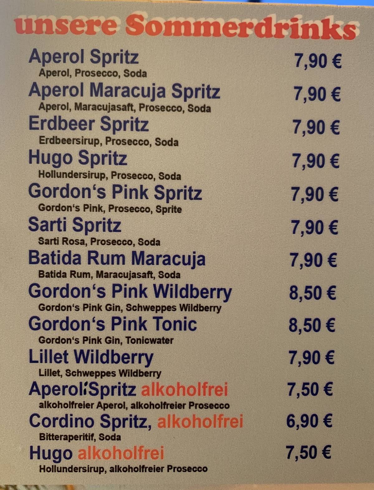 Skipper's Bistro меню