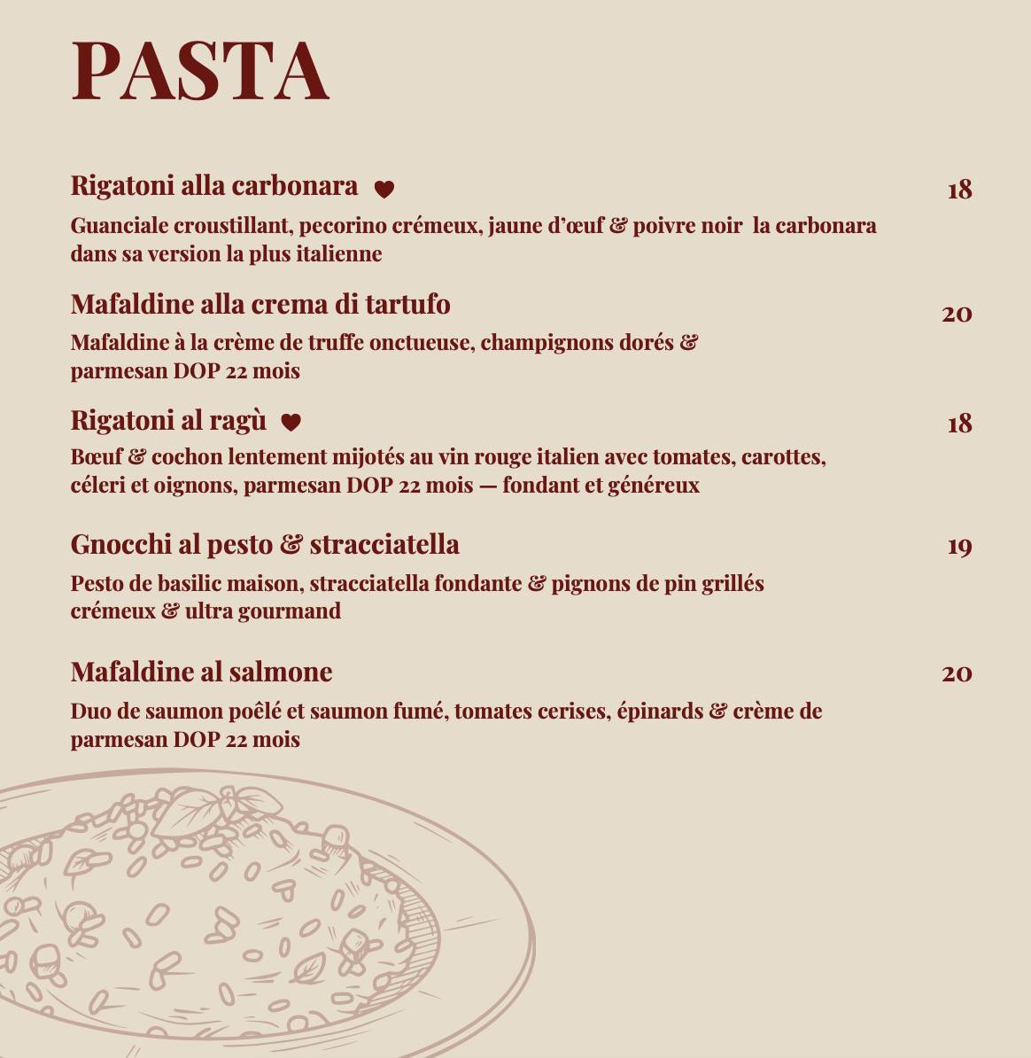 Pizzeria Du Drugstore меню
