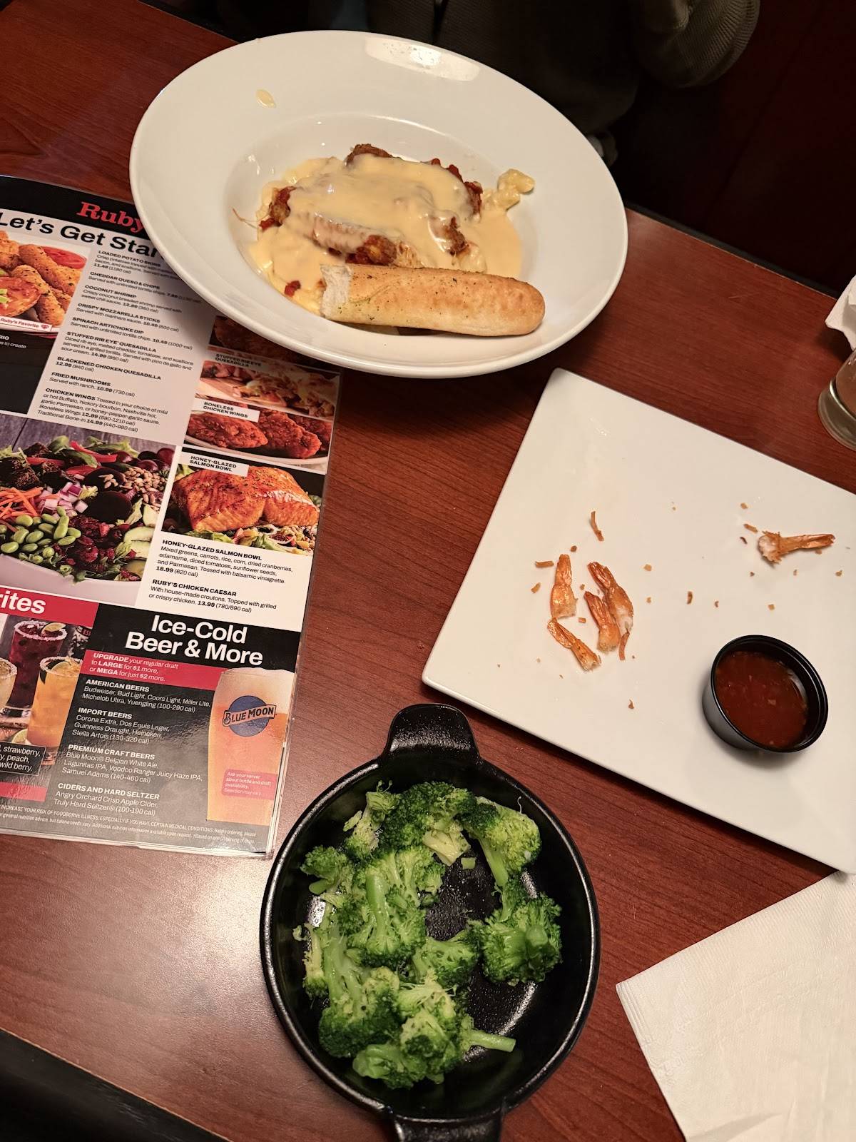 Ruby Tuesday меню