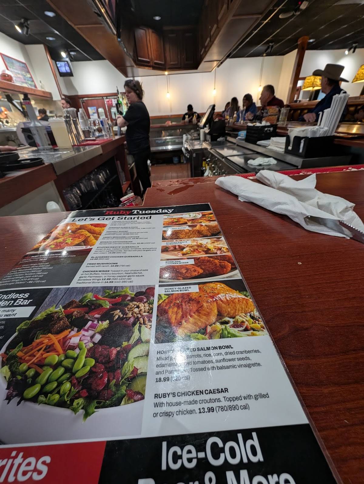 Ruby Tuesday меню