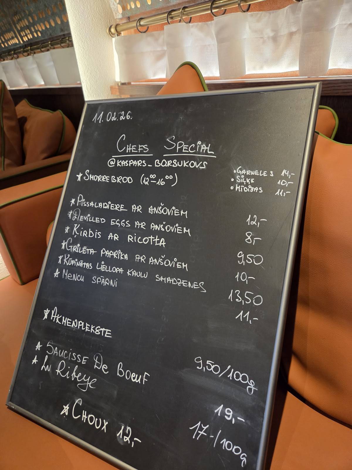 SMOR Modern Bistro меню