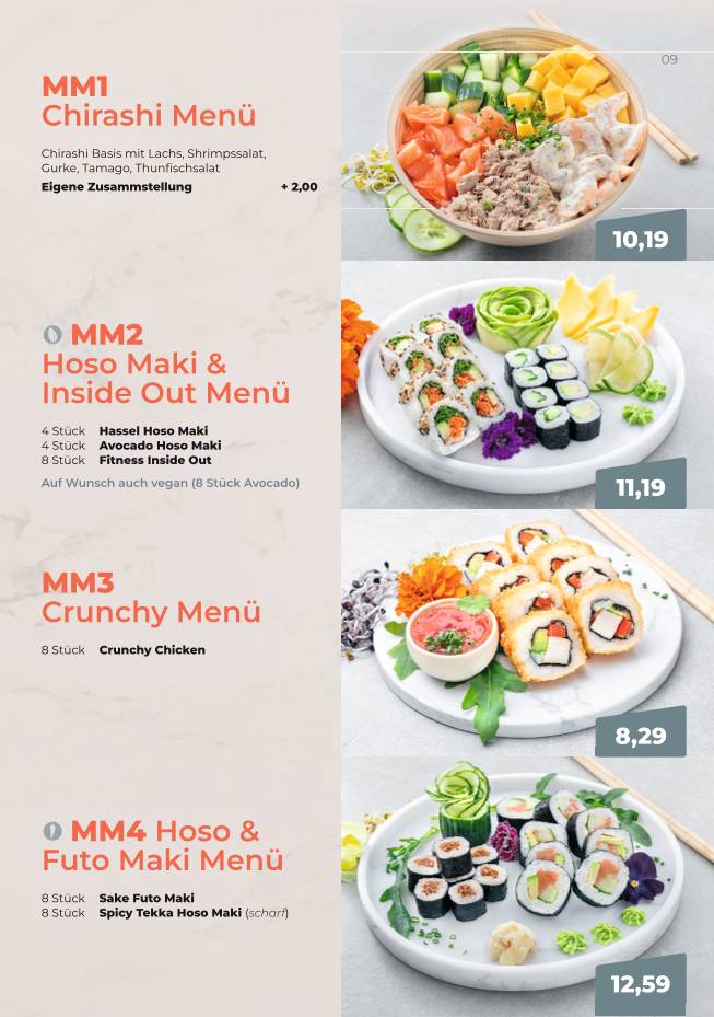 SUSHIFREUNDE Rostock меню