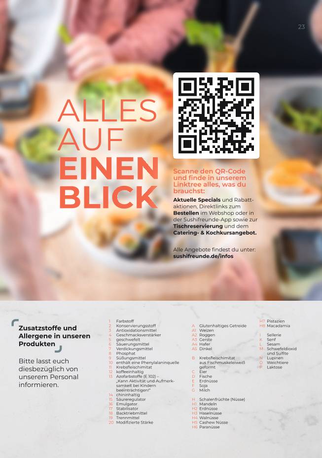 SUSHIFREUNDE Rostock меню