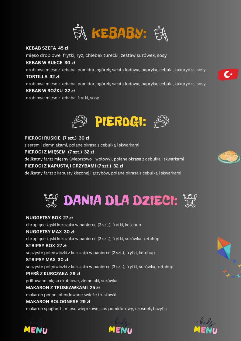 Restauracja ALBATROS меню