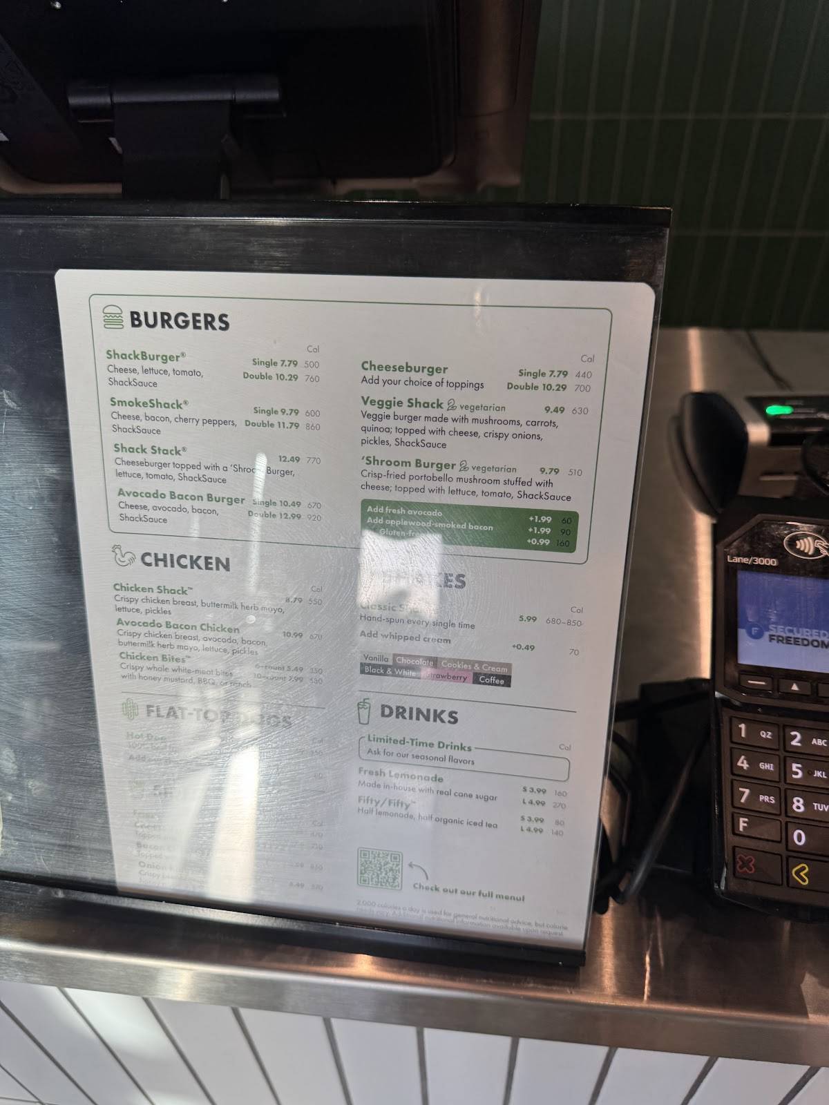 Shake Shack Goodyear меню