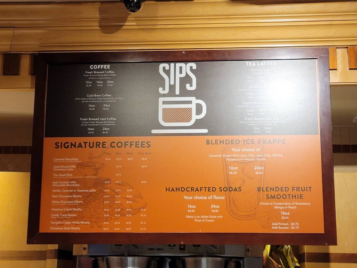 SIPS Coffee and Tea - Silver Legacy меню