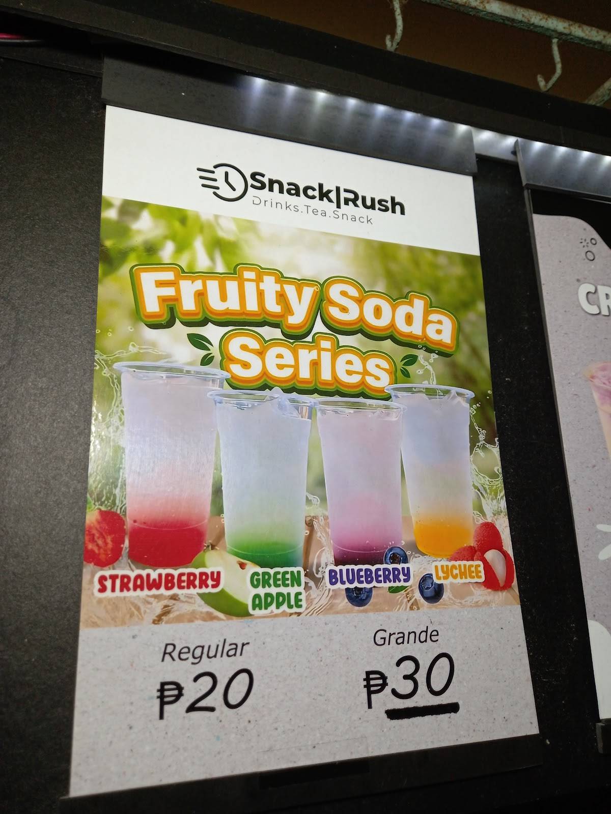 SnackRush меню
