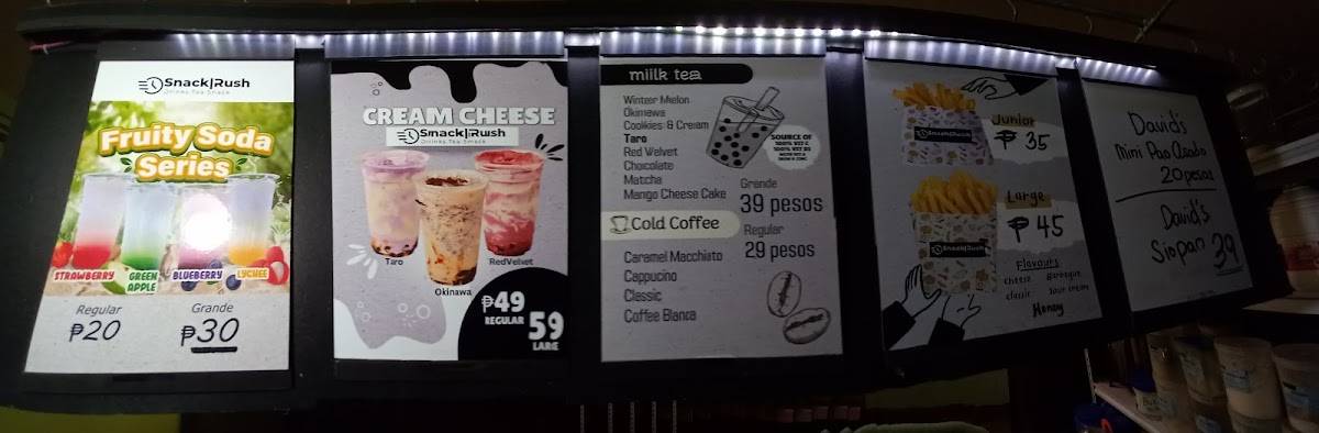 SnackRush меню