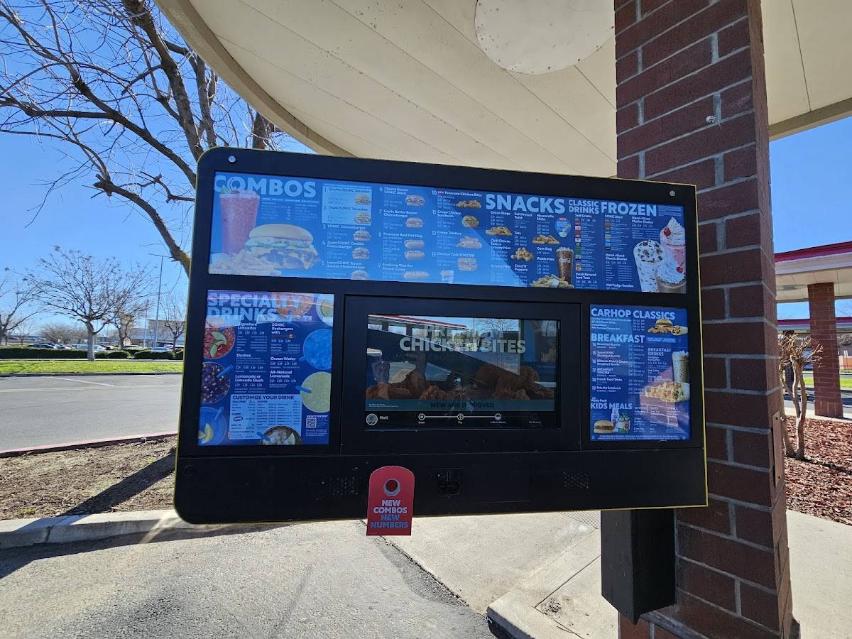 Sonic Drive-In меню