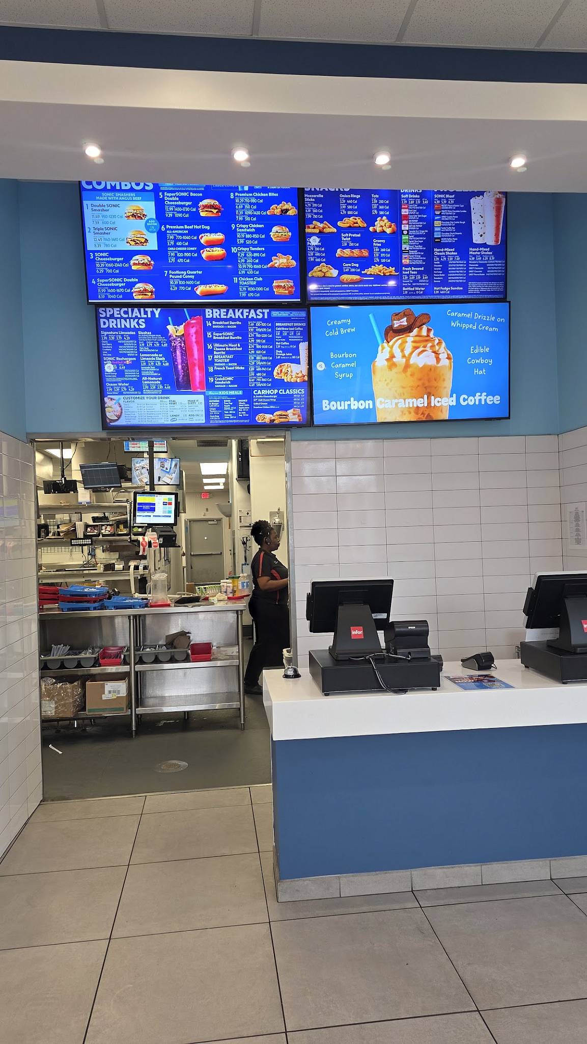 Sonic Drive-In меню