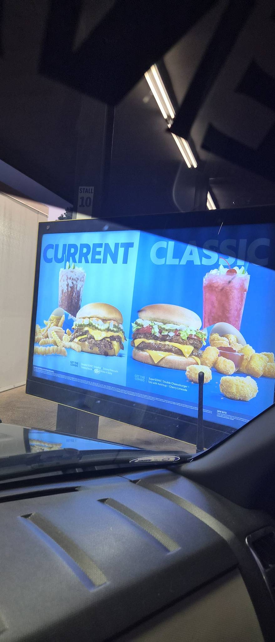 Sonic Drive-In меню