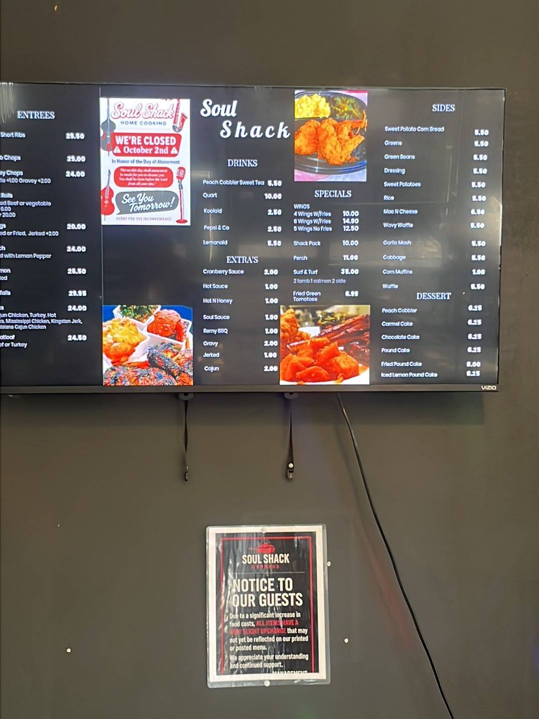 Soul Shack Express меню