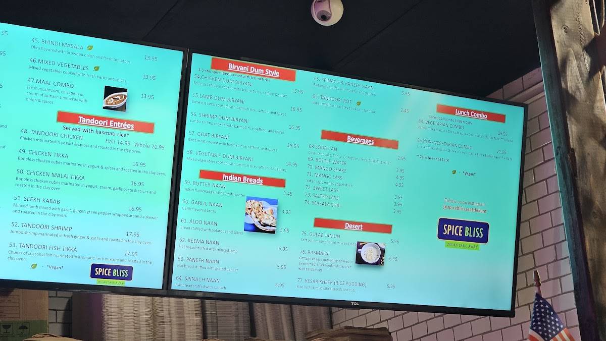 SPICE BLISS (INDIAN TAKE AWAY) меню