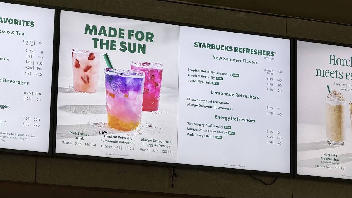 Starbucks Coffee Company меню