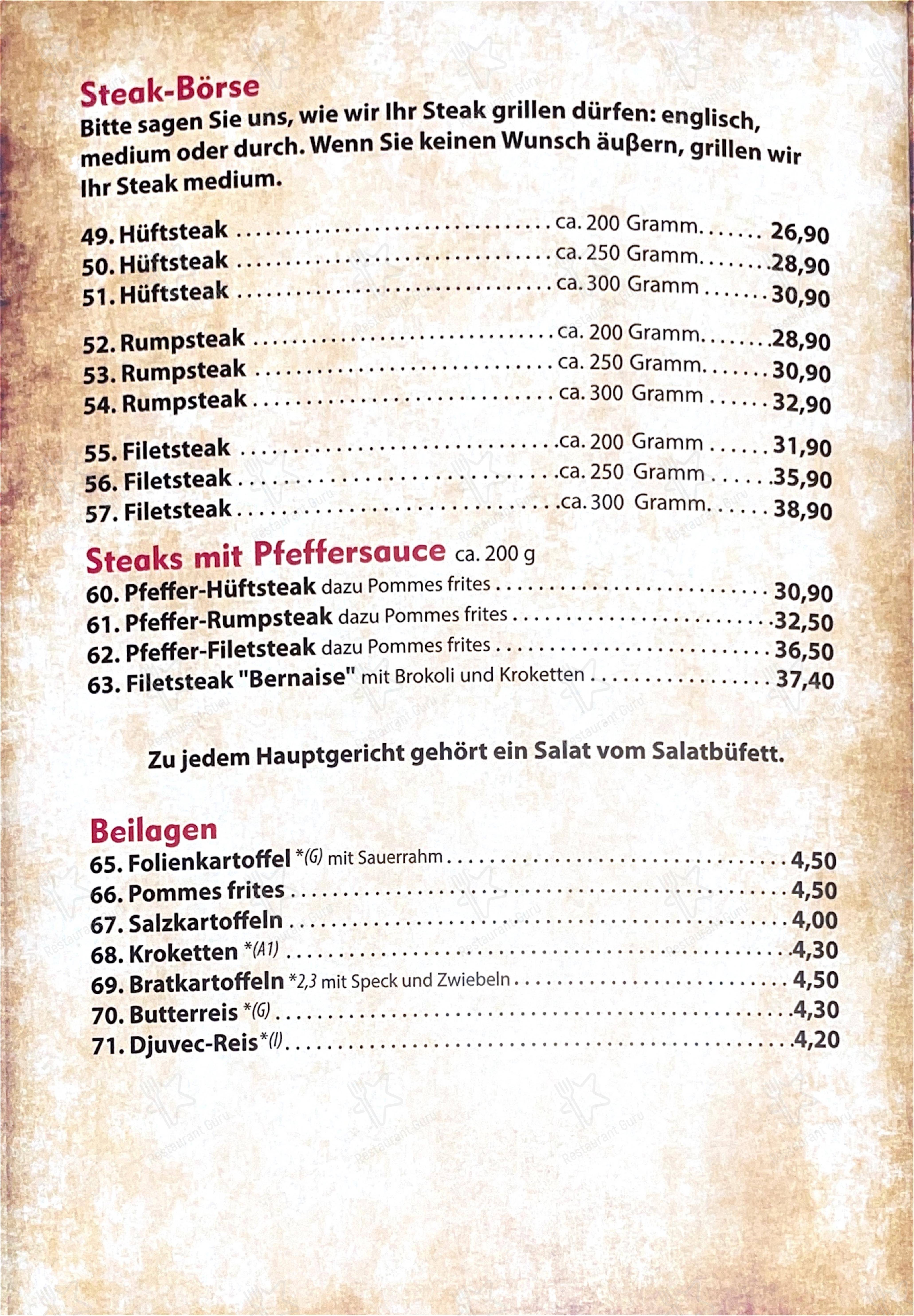 Steakhaus El Paso в Кастропе-Раукселе - Меню напитков