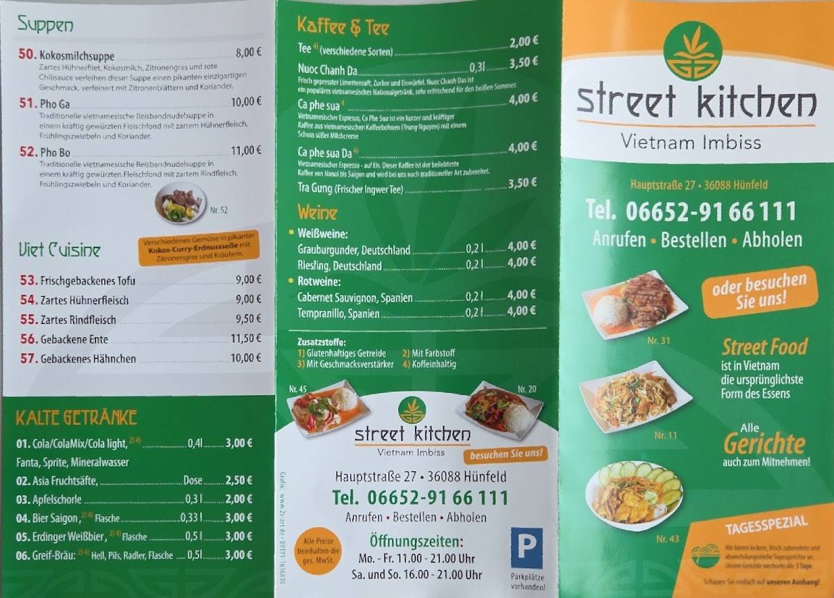 Street Kitchen Vietnam Imbiss меню