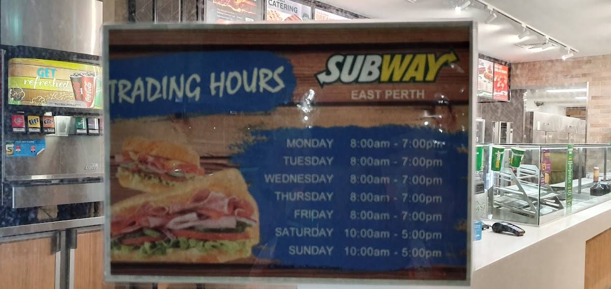 Subway меню