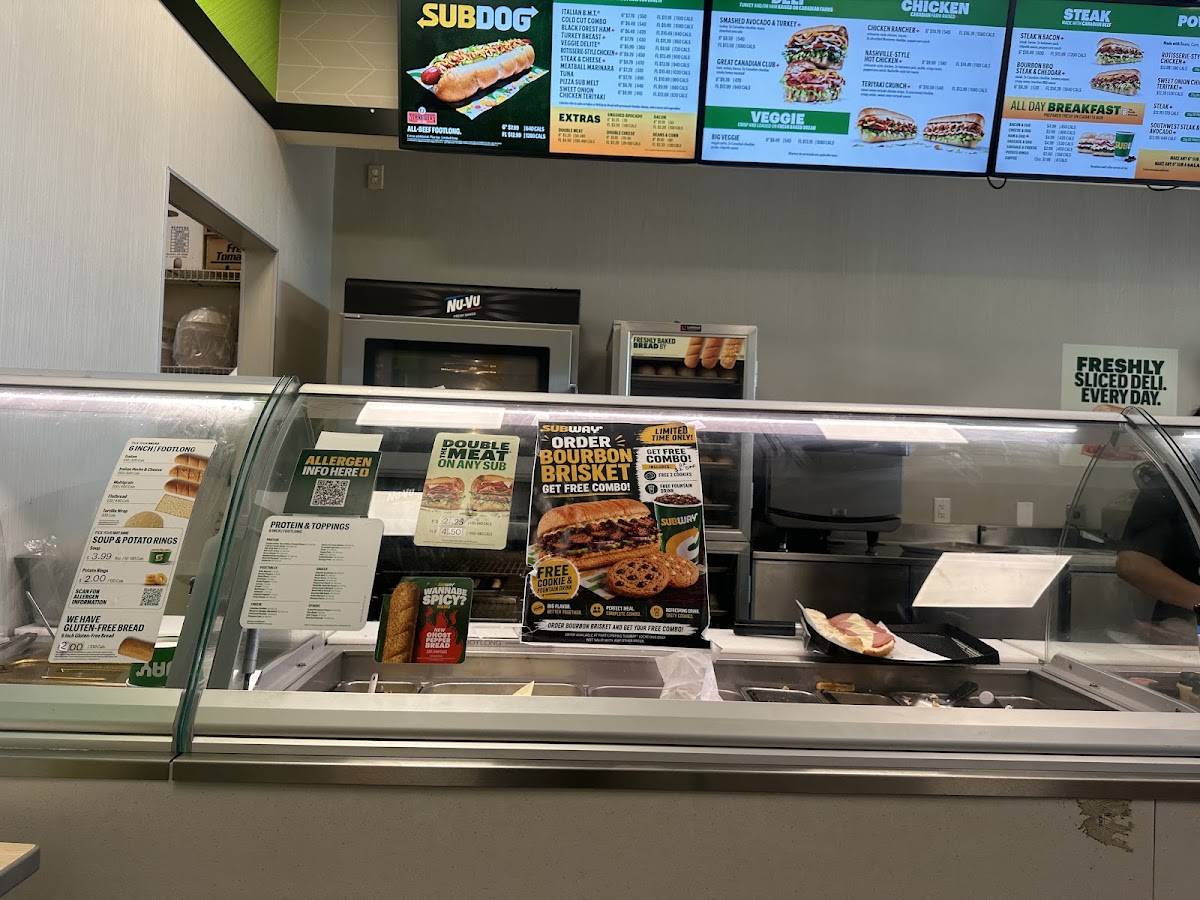 Subway меню