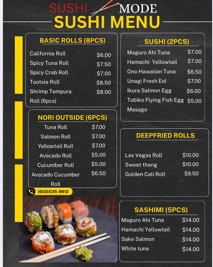 SushiMode меню