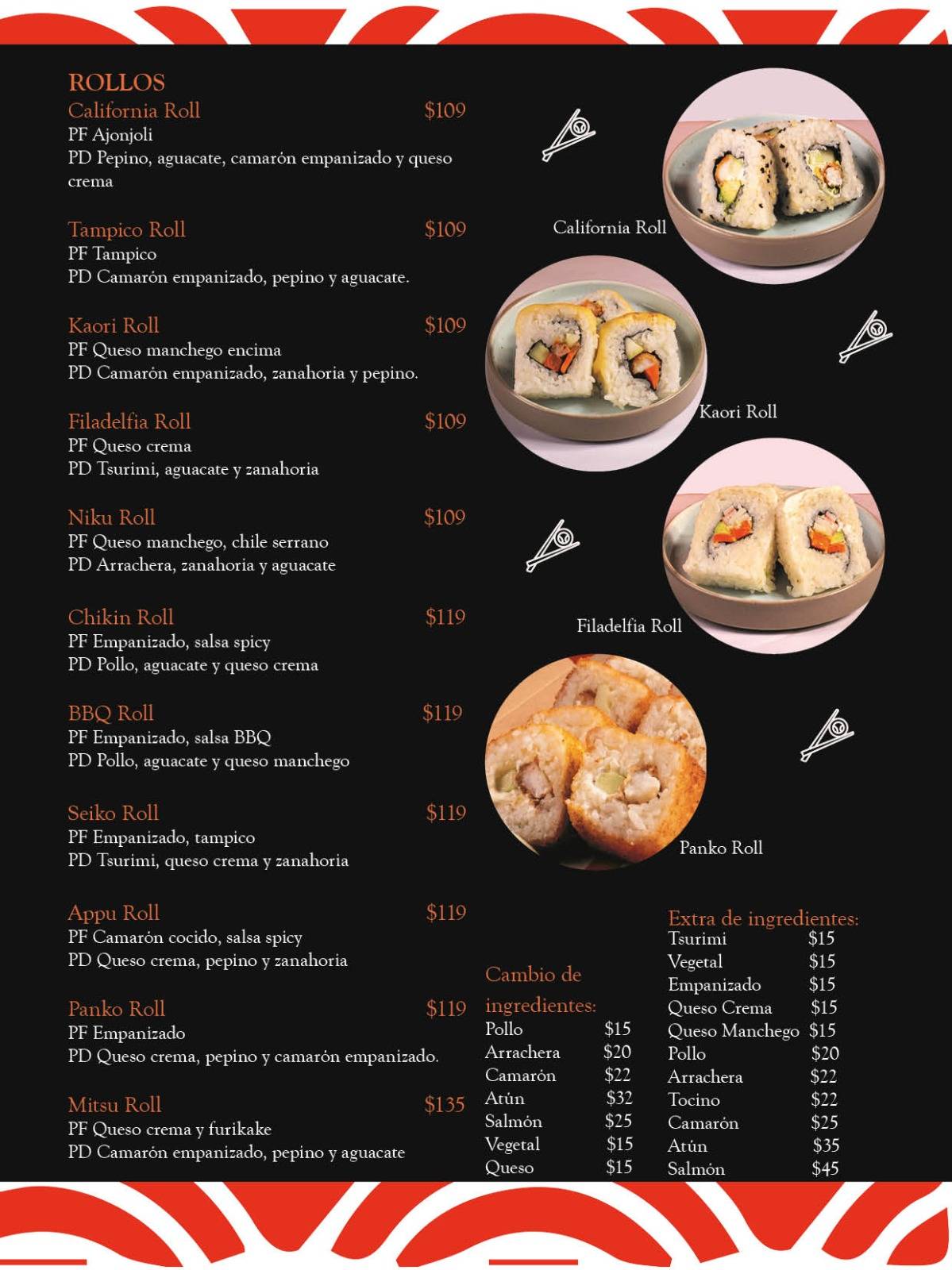 Sushiburón меню