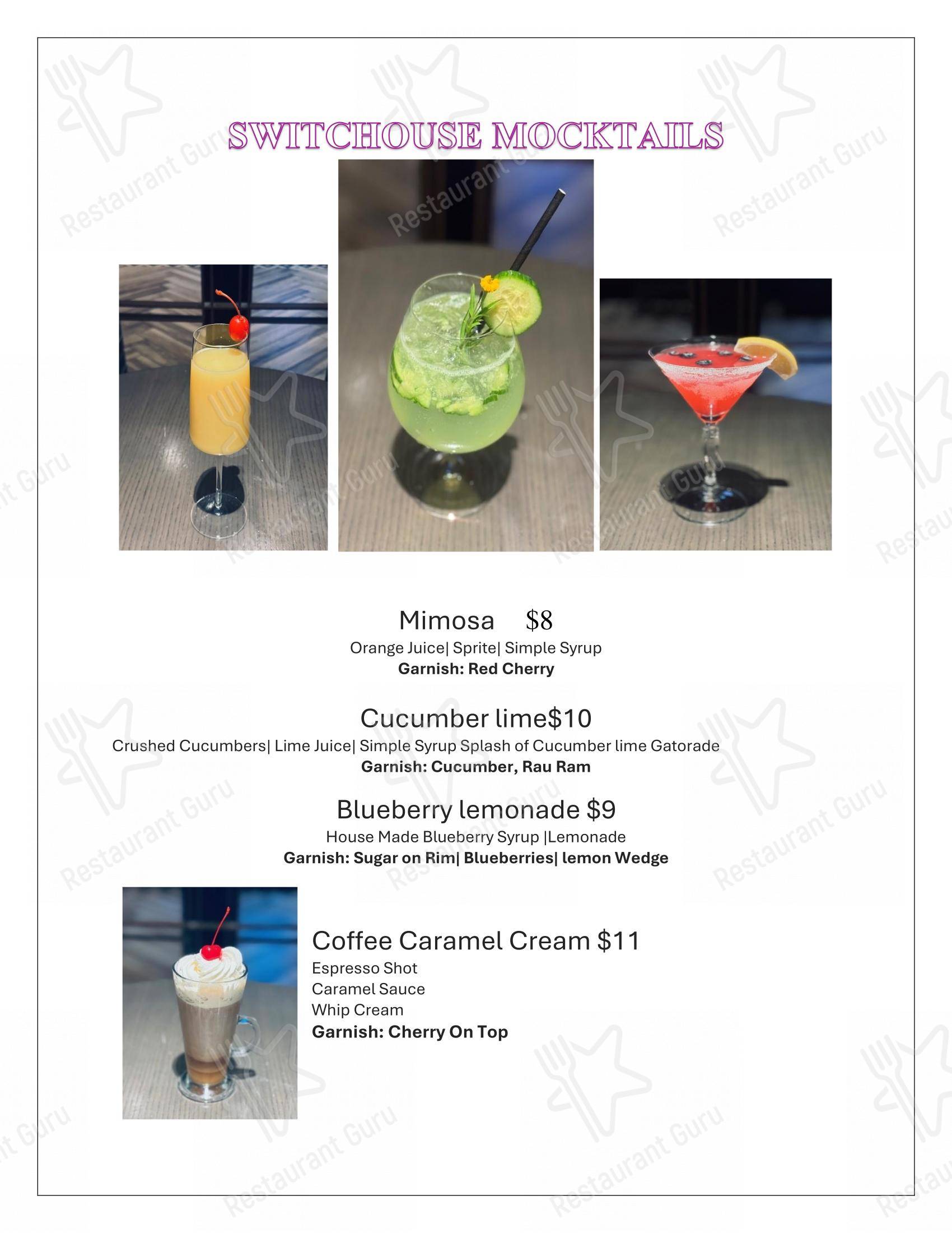 Wine Menu паба и бара SwitcHouse в Спринге