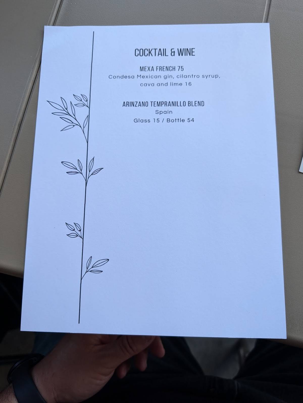 TORO BRAVO меню