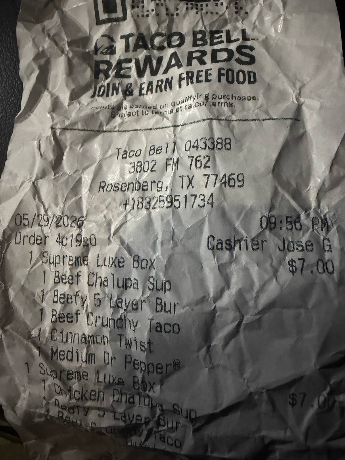 Taco Bell меню