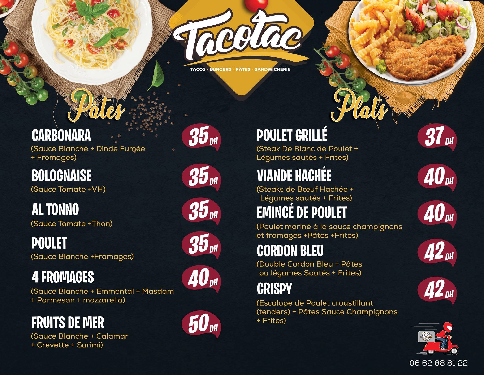 Tacotac меню