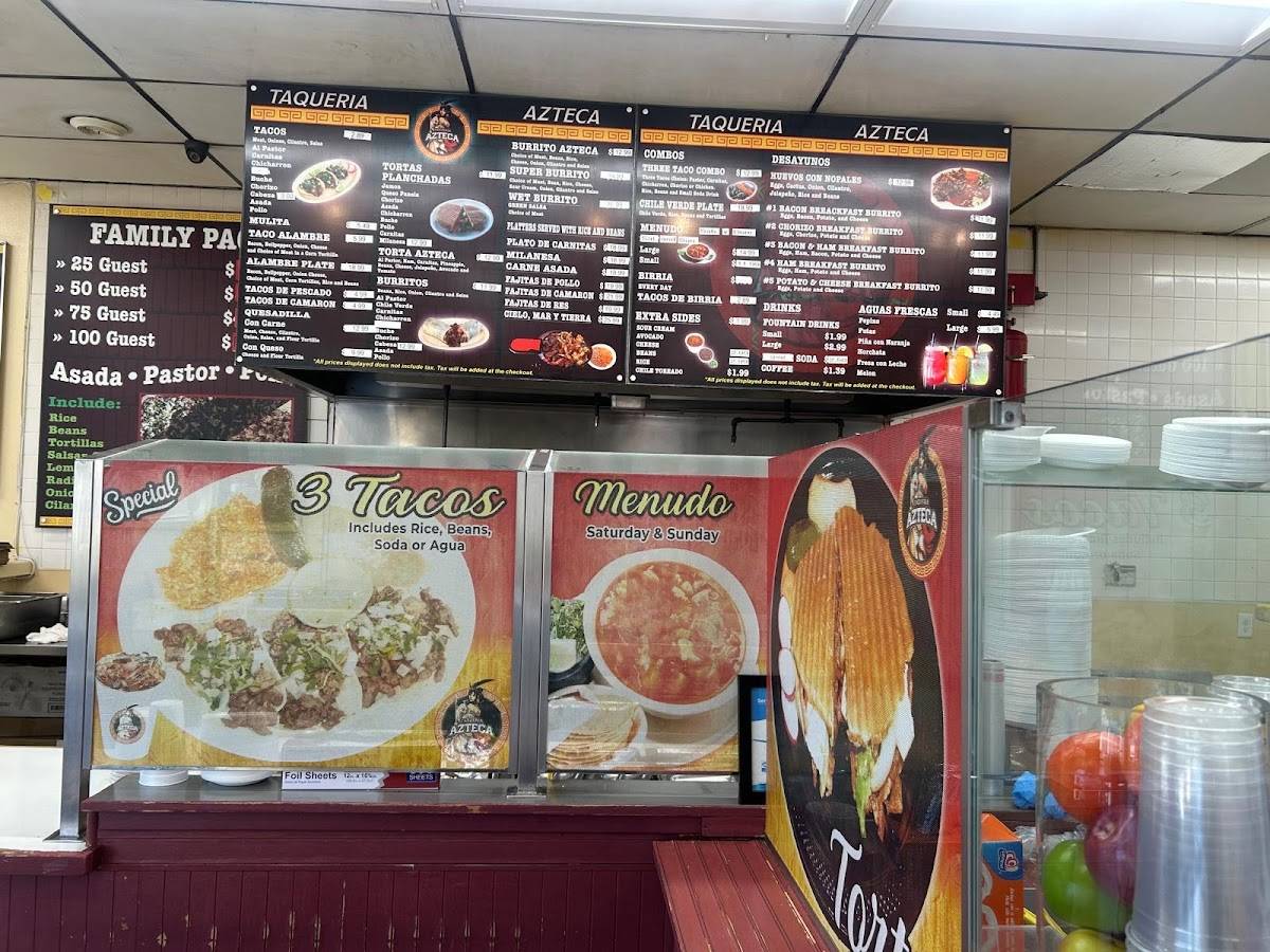 Taqueria Azteca меню